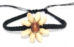 Sunflower Macrame Bracelet