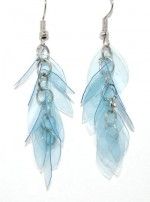 Recycled Plastic Little Leaf Earrings
