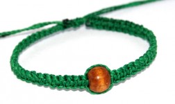 Single Bead Macrame Bracelet