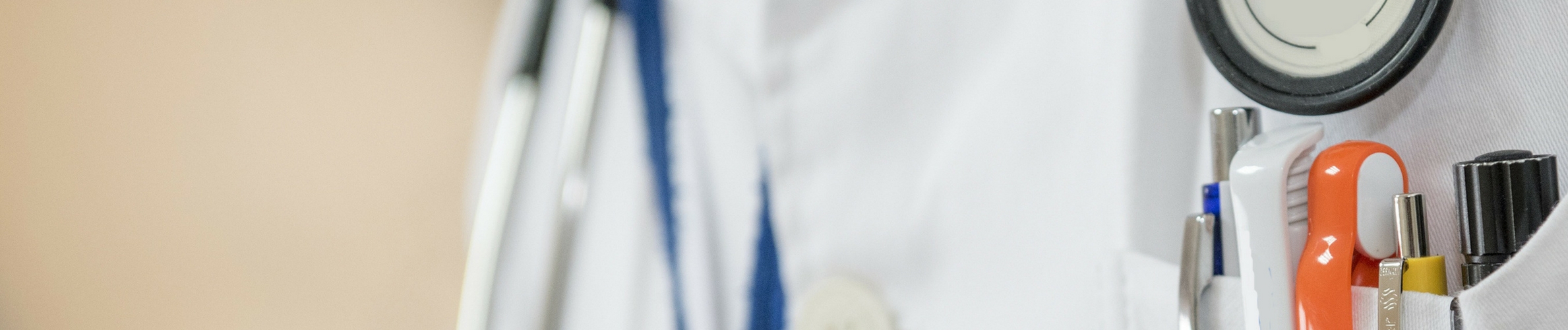 Doctor with pens
